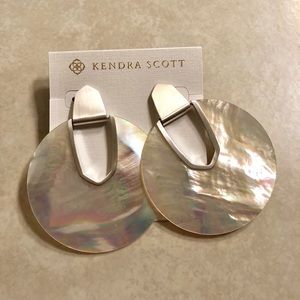 Diane Statement Earrings Ivory Mother of Pearl